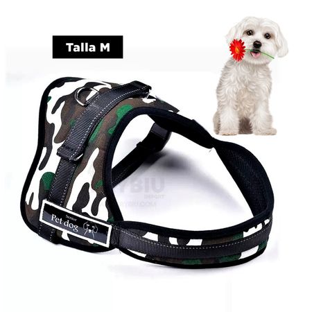 Arnes Pechera para Perro de Modelo Ejercito Claro M