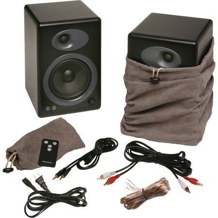 Altavoces de Estantería de 2 Vías Audioengine A5+ Par en Color Negro Satinado