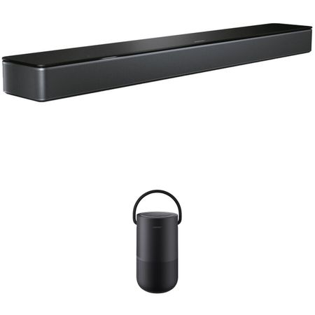 Altavoces Portátiles Bose Smart Soundbar 300 y Kit de Altavoz para El Hogar Altavoz Triple Negro