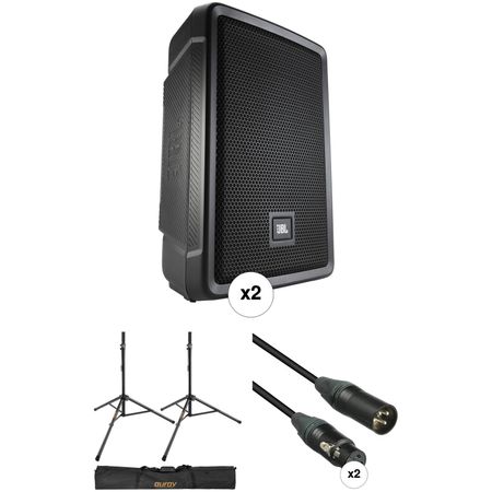 Altavoces Portátiles Compactos con Potencia Jbl Irx108Bt Par de Altavoces de 8 con Soportes Bols