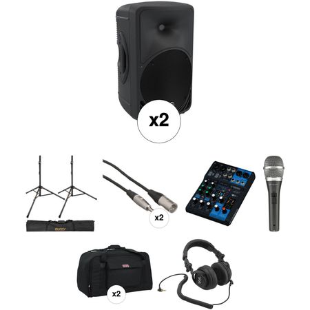 Kit Grandes Altavoces Activos Portátiles Mackie Hd 1000W de 10