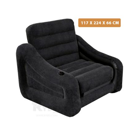 Sillon Litera Individual de Color Negro