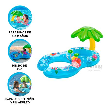 Agradable Flotador con Dos Asiento para Bebes