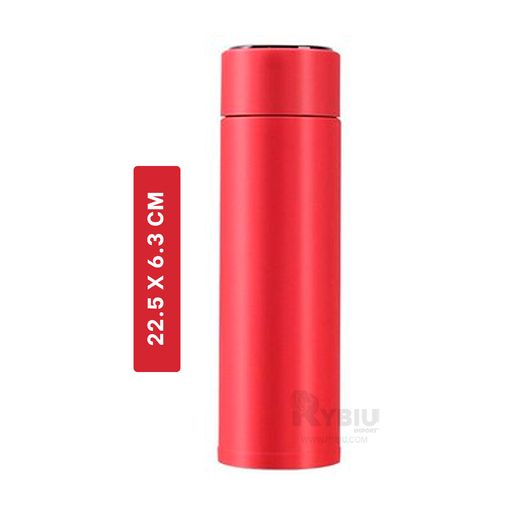 Termo Inteligente Digital Rojo 500 ml + Filtro de Té