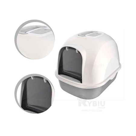 Arenero para Gatos de Casa Color Plomo