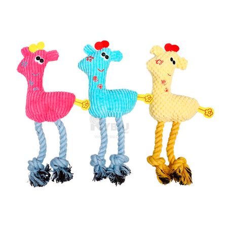 Peluche para Mascotas Multicolor de Felpa Suave Pack 3