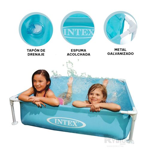 PISCINA INTEX MINI FRAME MINI AZUL 122 x 122 x 30 cm