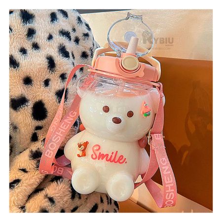 Tomatodo Kawaii de Osito Color Rosado Practico