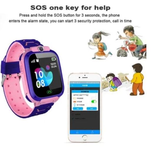 Teléfono de reloj inteligente para niños para niñas boys gps localizador  pedómetro rastreador q12b GENERICO