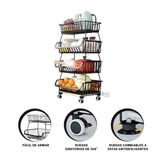 Ripley - ORGANIZADOR DE COCINA PORTA PLATOS VAJILLA PARA ESTANTES ALACENA  NEGRO