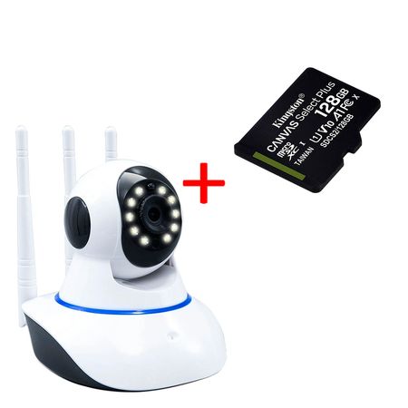 Cámara Vigilancia Wifi Exterior Poe Sensor Movimiento 128gb
