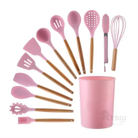 Set de Utensilios para Cocina y Reposteria - Rosa