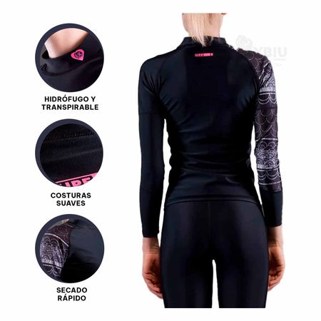 Polo Elastico de Costuras Suaves Negro