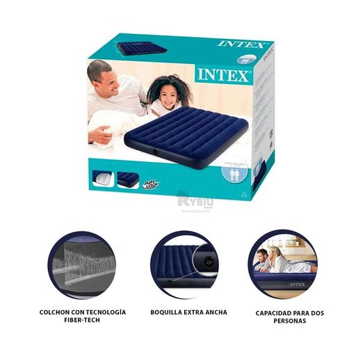 Colchón Hinchable Intex 127 x 24 x 193 cm (3 Unidades)