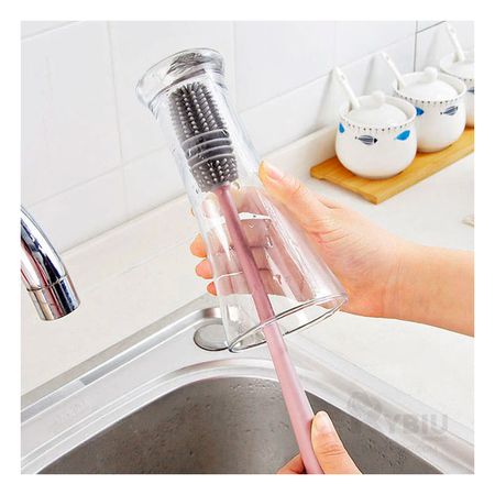 Cepillo de Color Rosado para Limpiar Multifuncional