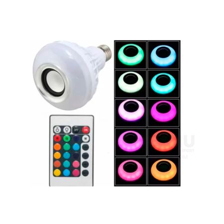 Altavoz Bluetooth con Foco LED Multicolor Regulable