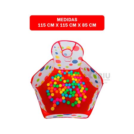 Gran Piscina Color Rojo Armable para Niños