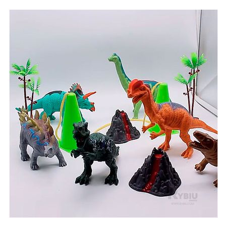 Juguetes Pack de 6 Dinosaurios Suaves con Accesorios