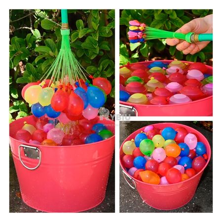 Multicolor Paquete de Globos de Llenado con Agua