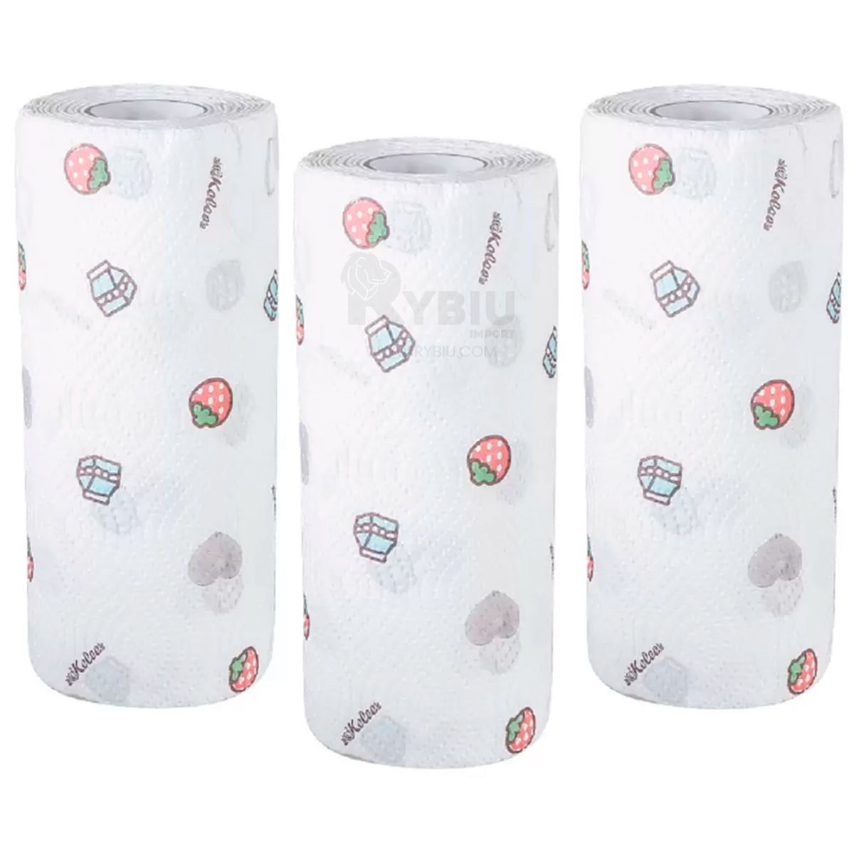 Pack 3 Rollo de papel de limpieza Desechable