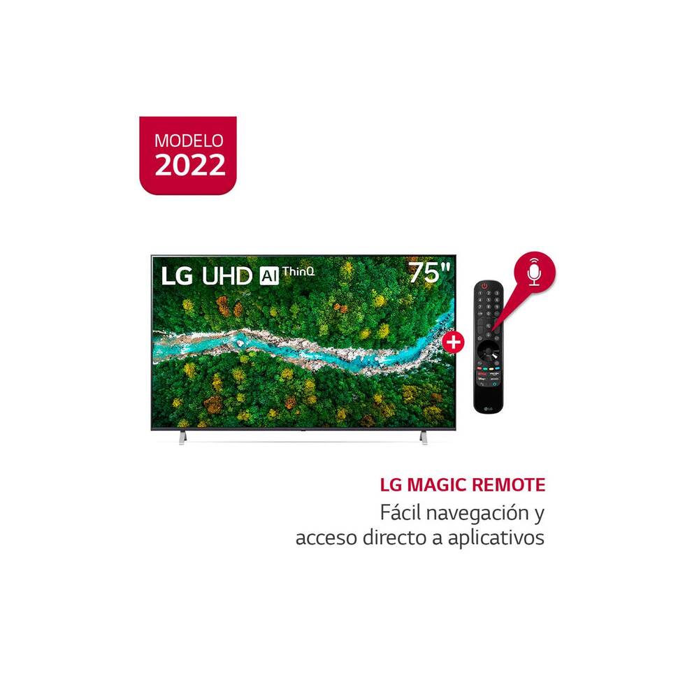 Televisor LG Led 75" UHD 4K Smart 75UP7760PSB 2022