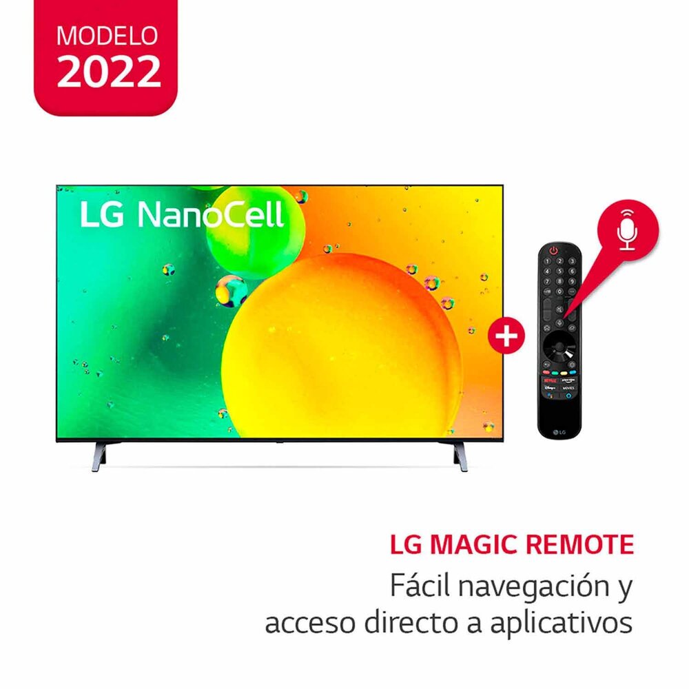 Televisor LG 65" NanoCell UHD 4K Smart 65NANO75SQA 2022