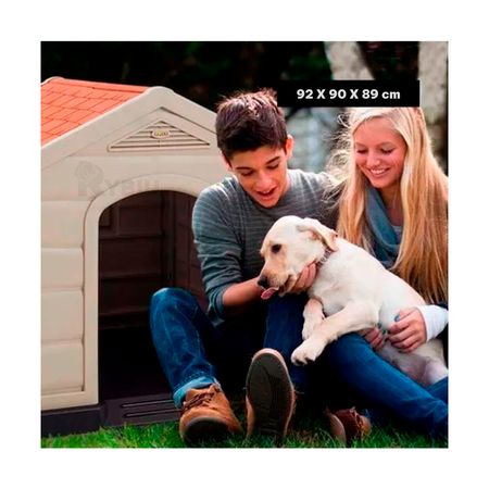 Casa para Perros de Raza Grande - Beige