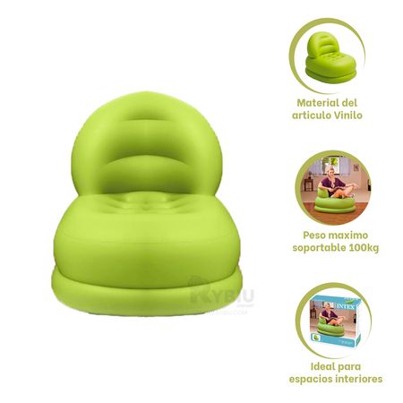Bonito Sofa Moderno Tipo Inflable Verde