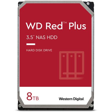 Disco Duro Interno Nas Wd Red Plus Sata Iii 3.5 Cmr de 8Tb Wd80Efzz Retail