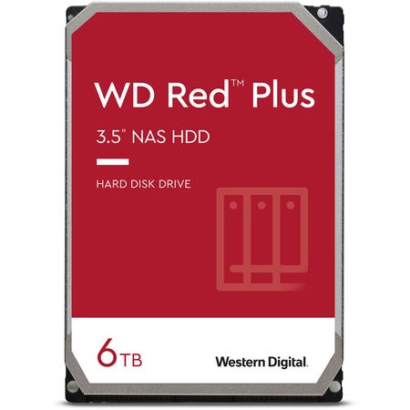 Disco Duro Interno para Nas Wd Red Plus Sata Iii 3.5 Cmr de 6Tb Wd60Efpx Retail