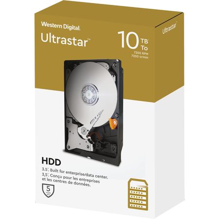 Disco Duro Interno Wd Ultrastar de 10Tb 7200 Rpm y 3.5 para Centro de Datos
