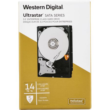 Disco Duro Interno Wd Ultrastar de 14Tb 7200 Rpm y 3.5 para Centro de Datos