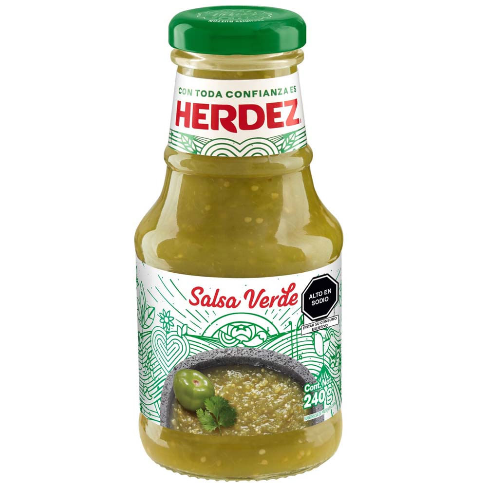 Salsa Casera Verde HERDEZ Frasco 240g