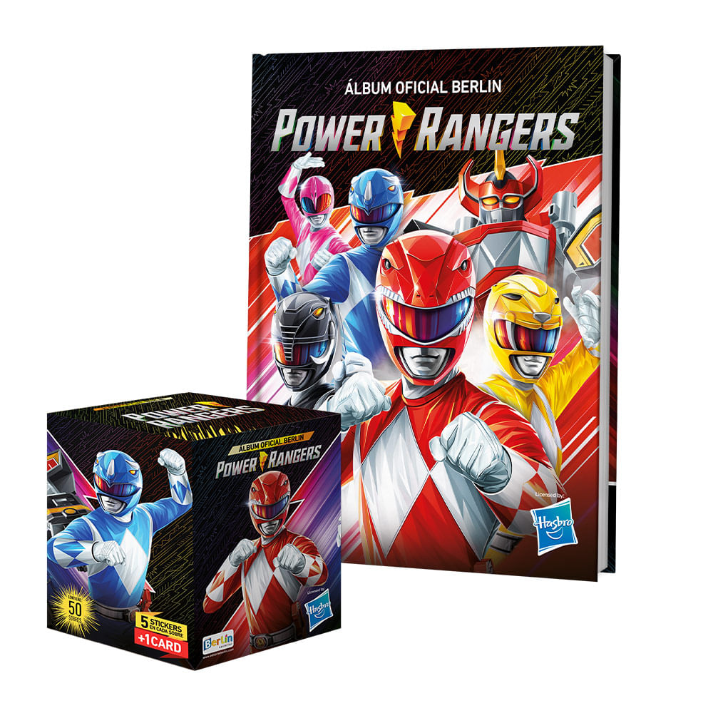 Álbum Power Rangers Editorial Berlin Tapa Dura + 1 Cajita (50 Sobres ...
