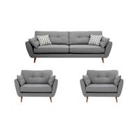 Juego de sala formashome Tang 3-2-1 Gris