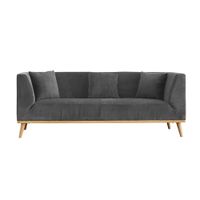 Sofa Aragon3 Cuerpos FormasHome Gris Oscuro