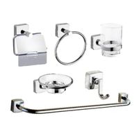Kit de Baño 6 Piezas Acero Cromado