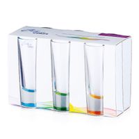 Juego de Tequileros Crisa Doble Fondo Atomizado 6 Piezas 59 ml o 2 oz