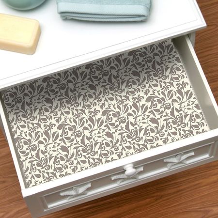 Cobertor con Diseño No Adhesivo Contact Provence Stone Almond 45 cm x 2.4 mt