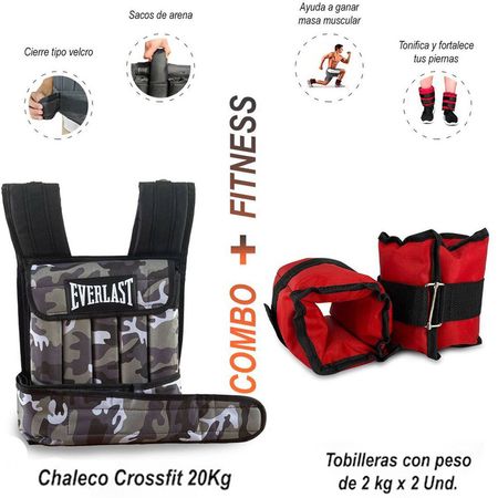 Tobilleras con Pesas de 2kg  y Chaleco Crossfit Tobilleras con Pesas de 2kg y Chaleco Crossfit