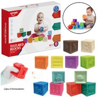 Set de 12 Bloques de Silicona Huanger HE0255 Texturizado