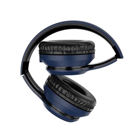 Audífonos Bluetooth V5,0 Journey Hoco W28 Azul Inalámbrico De Alta Calidad y Durabilidad