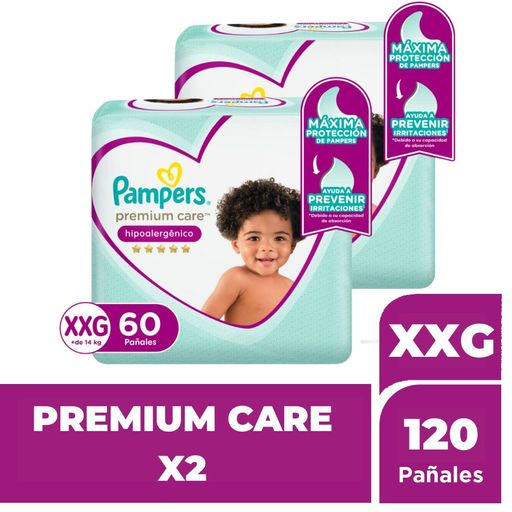 Pack Pañales para bebé PAMPERS Premium Care Talla Paquete 120un plazaVea - Supermercado