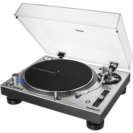 Audio-Technica Consumer AT-LP140XP Direct Drive Professional DJ Turnable (Silver)