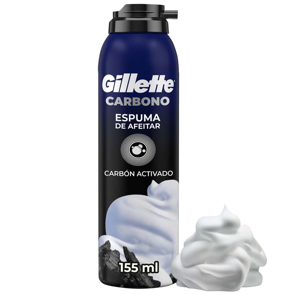 Espuma de Afeitar GILLETTE Carbono Frasco 150g