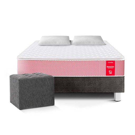 Cama Tapizada Capitoné LeMueble 2 plazas Palo Rosa I Oechsle - Oechsle