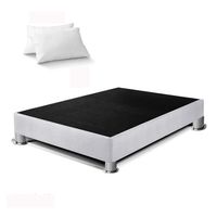 Box Tarima LeMueble 1.5 Plz Plomo Plata + 2 Almohadas