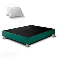 Box Tarima LeMueble 2 Plazas Verde Olivo + 2 Almohadas