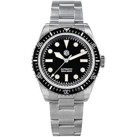 Reloj de Lujo San Martin San Martin Sn004-V2-Black para Hombre en Plateado