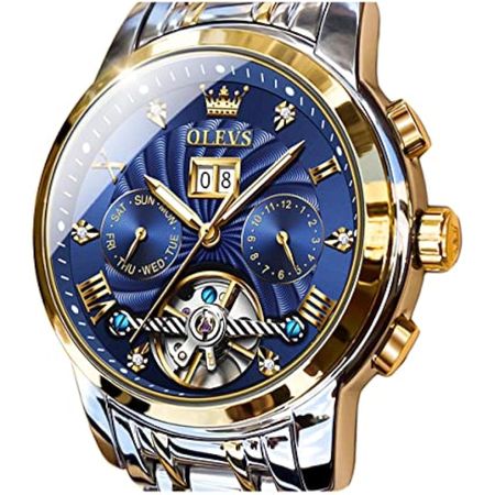 Reloj de Lujo Olevs Gx-G9910Gb-Jl para Hombre en Plateado